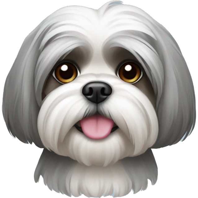 Grey Shih Tzu emoji