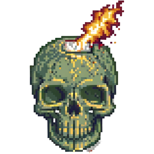 explosive skull emoji