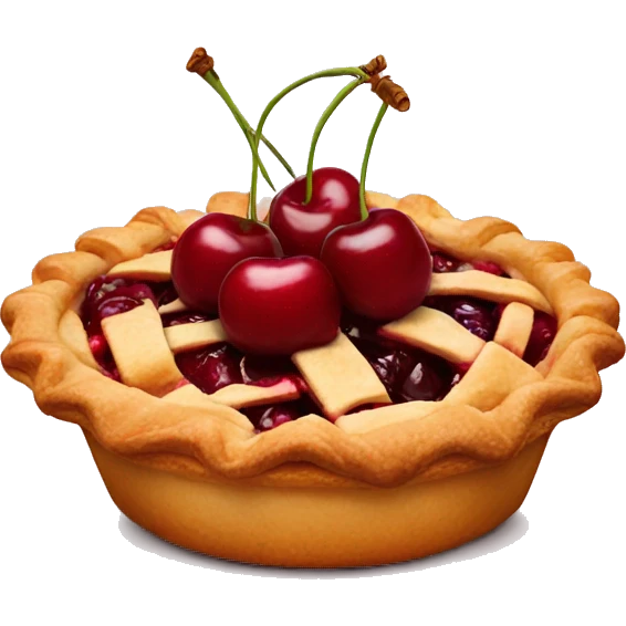 Cherry pie emoji