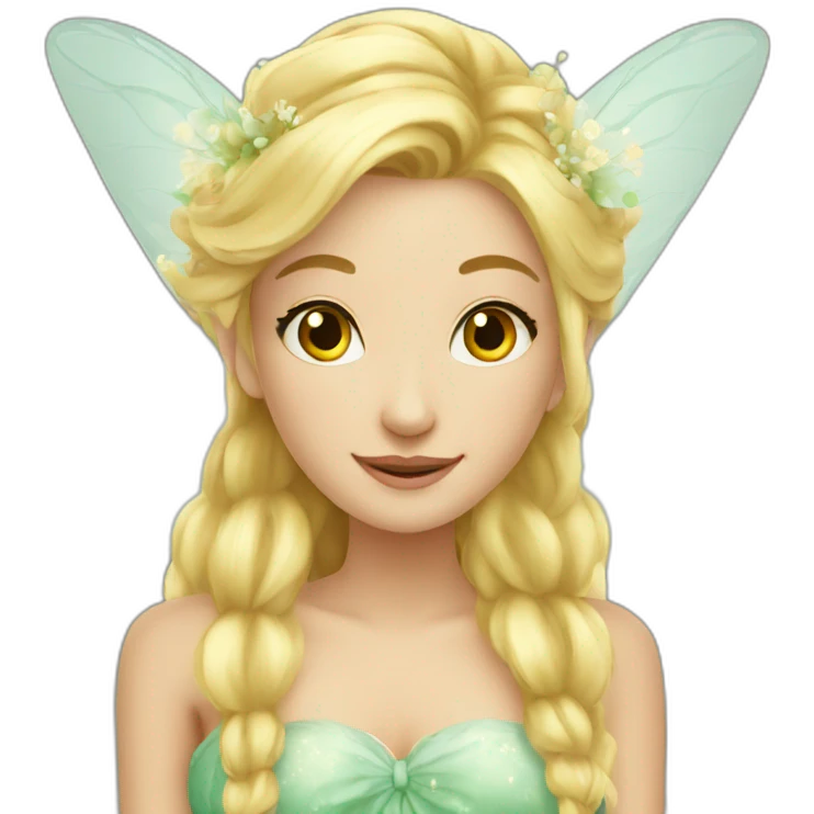 Beautiful blonde fairy  emoji