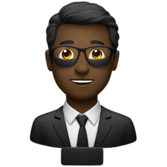 manager black glass emoji