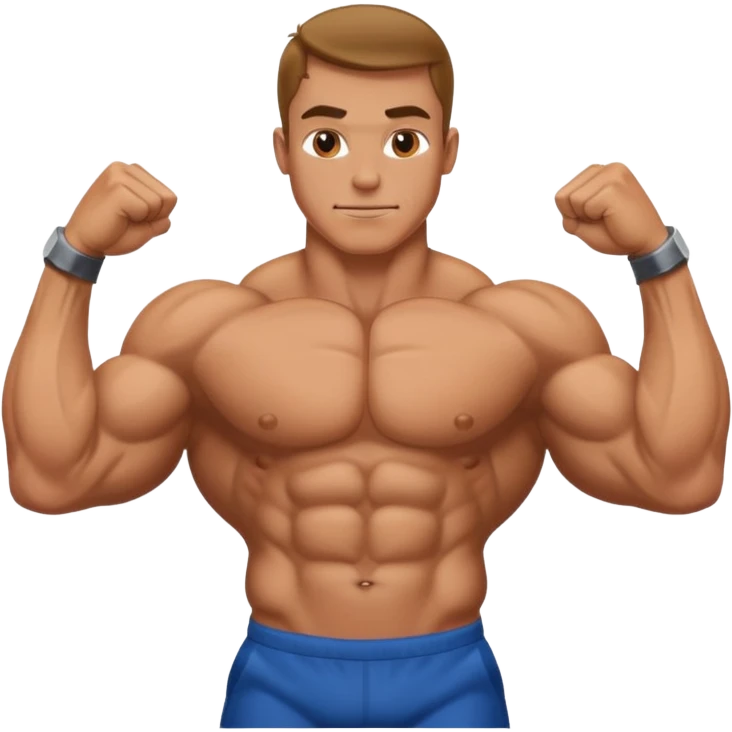 bodybuilder posing emoji