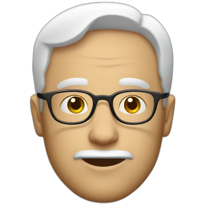 WHITE MEN WITH BROKEN GLASSES emoji