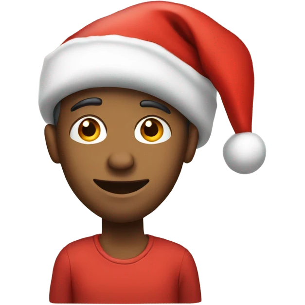 realistic male in santa hat emoji