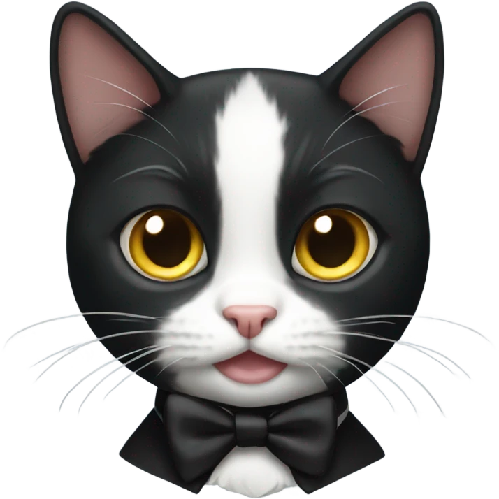 Tuxedo cat emoji