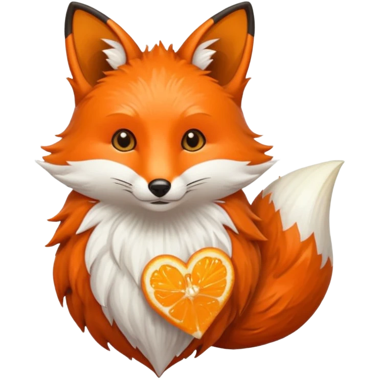 Zorrito con ajos de corazon emoji