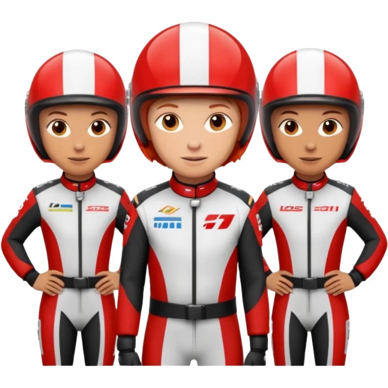 red haired racers emoji
