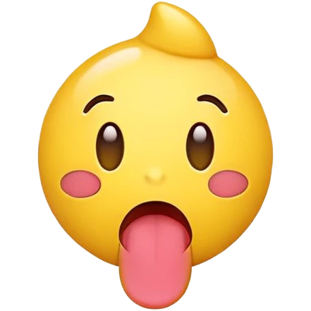 emoji shaking its tounge emoji