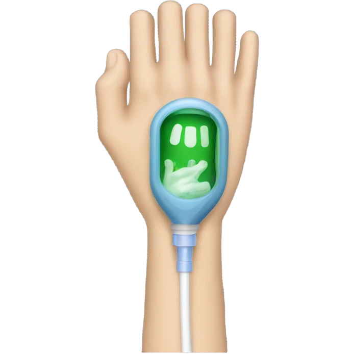 peripherally inserted central catheter in arm  emoji