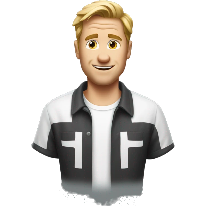 dumb white guy with olaf shirt emoji