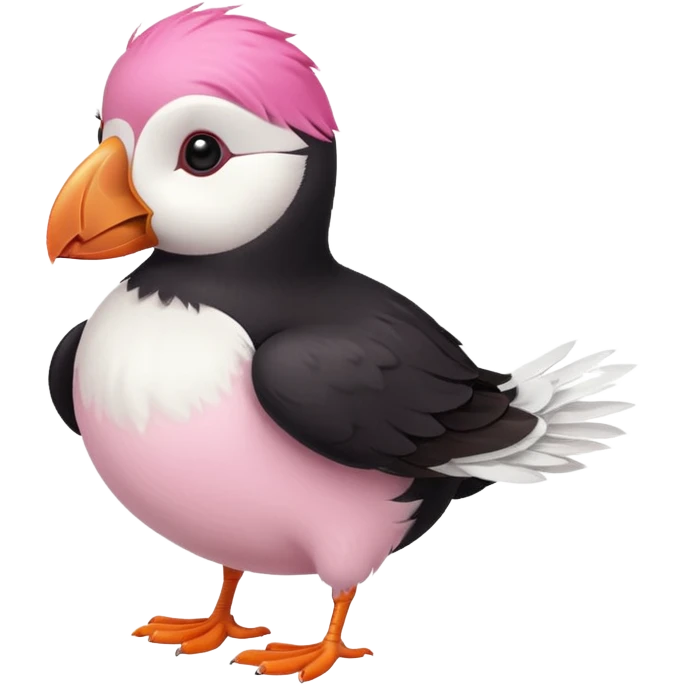 pink puffin wind puf emoji
