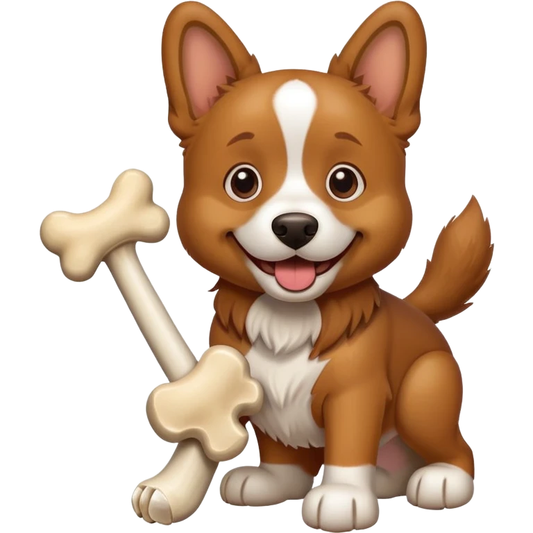 dog with bone emoji
