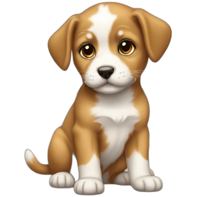 chiot sur chaton emoji