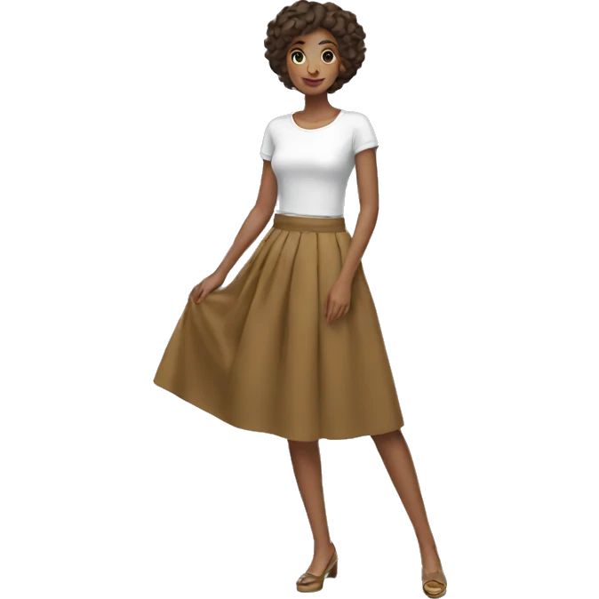 woman skirt emoji