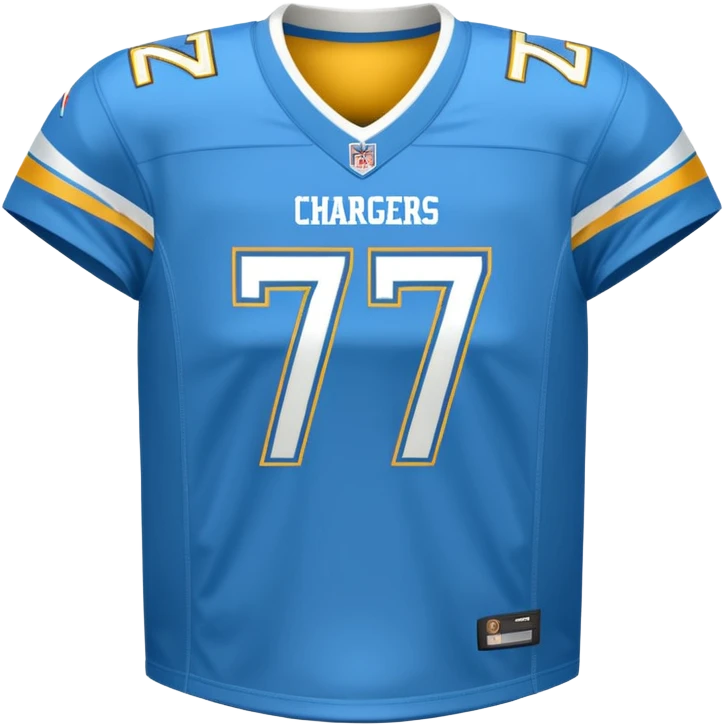 Los Angeles Chargers uniform  emoji