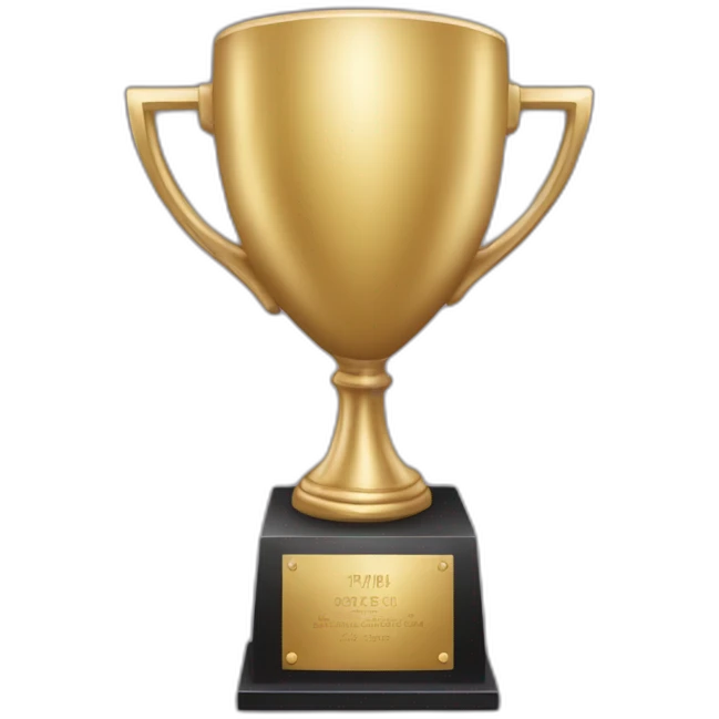 Trophée ressemblant à un pied emoji