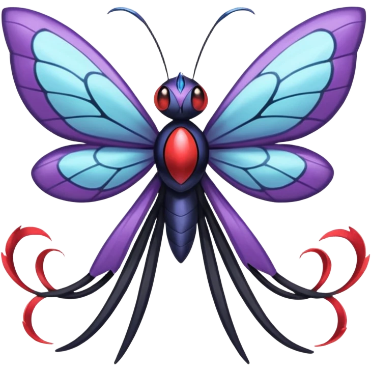 Butterfree-Yveltal-Nargacuga-Genesect-Lunala-Vikavolt-fusion emoji