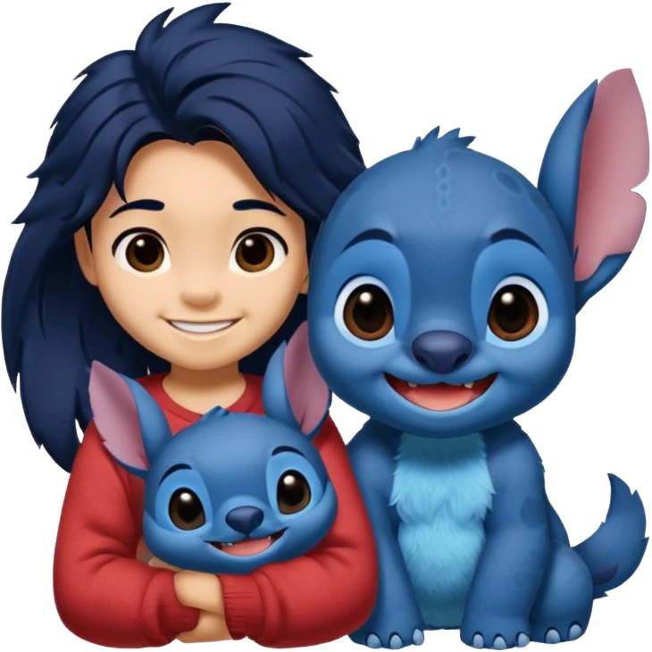 Lilo and stitch make stitch cute cuter make it look relaistic emoji