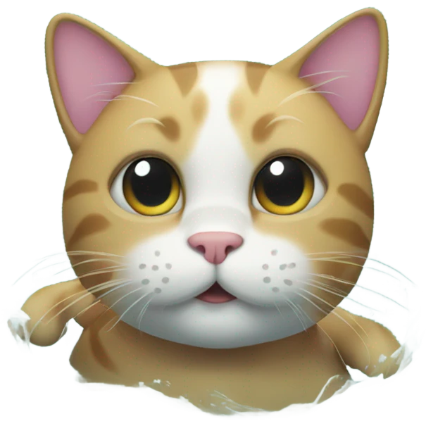 cat swimming emoji