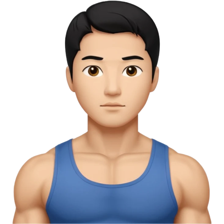 Koreli bir erkek ama çok yakışık lı ve kaslı saçı dümdüz saç çok daha fazla emoji