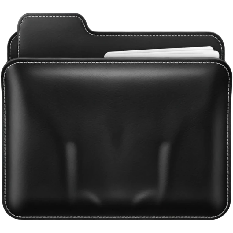 black folder emoji