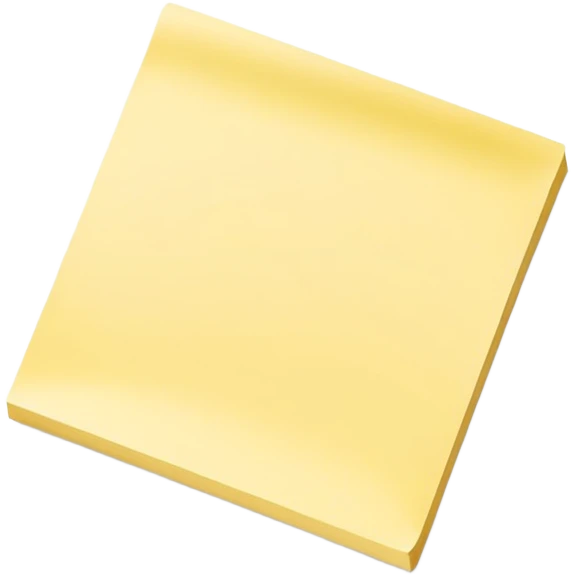 Blank sticky note, empty emoji