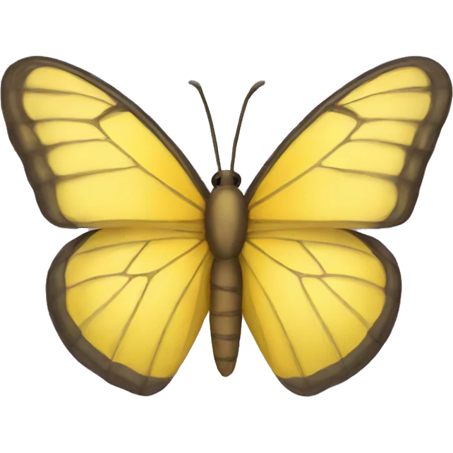 Yellow butterfly emoji