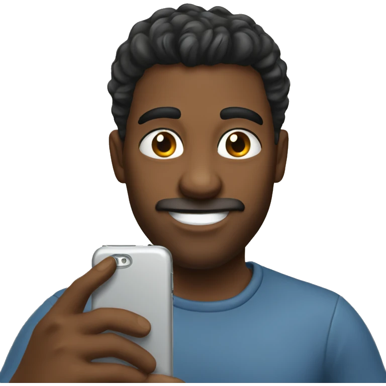 Taking a selfie emoji