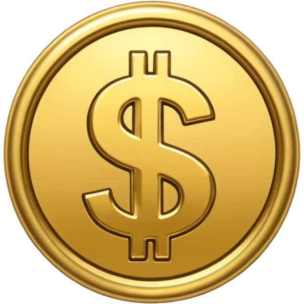 signo de $ realista emoji