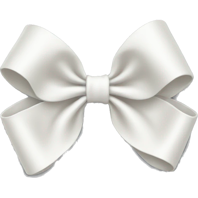 White bow emoji