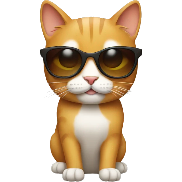 Cat with sunglasses emoji