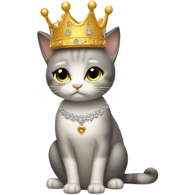 princess cat crying emoji
