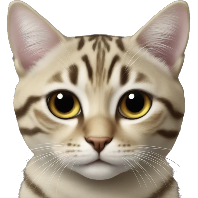Черно белая кошка emoji