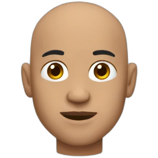 A bald men with scars  emoji