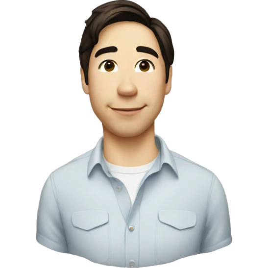 Justin Long wearing shirt emoji