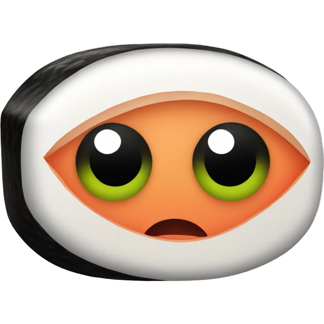 Sushi with eyes emoji