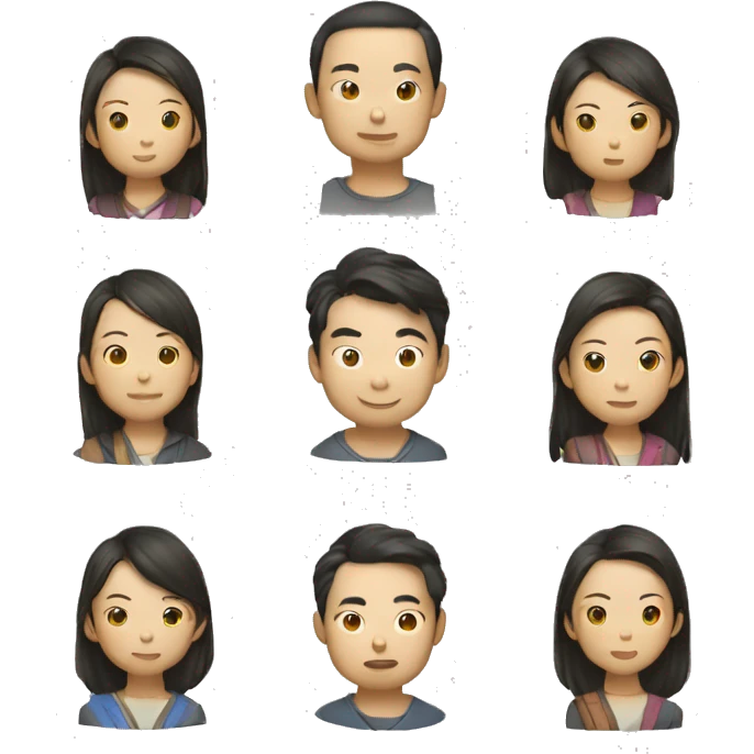 梁启超：笔挺、圆脸、悠然、明眸、秃顶、微笑、绅士 emoji