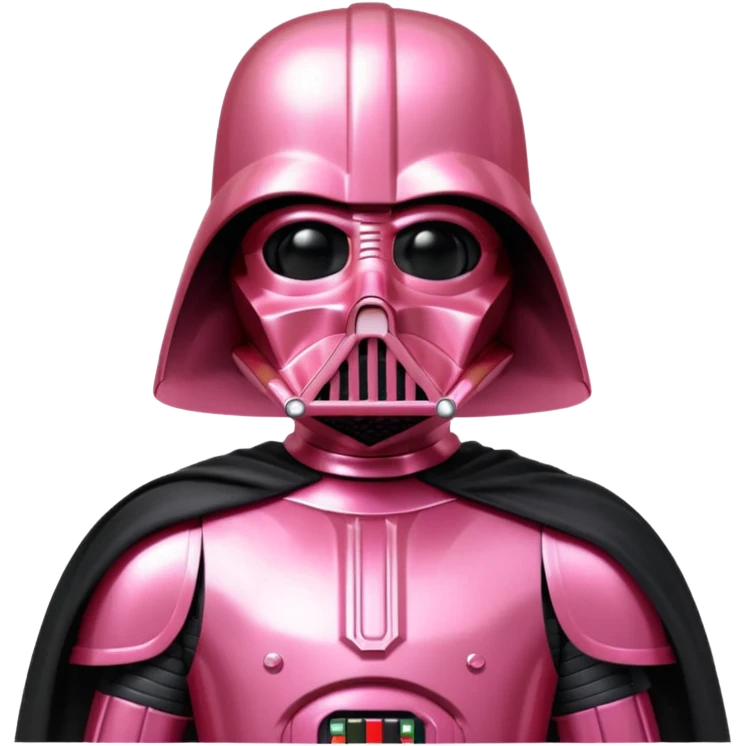dart vader in pink emoji