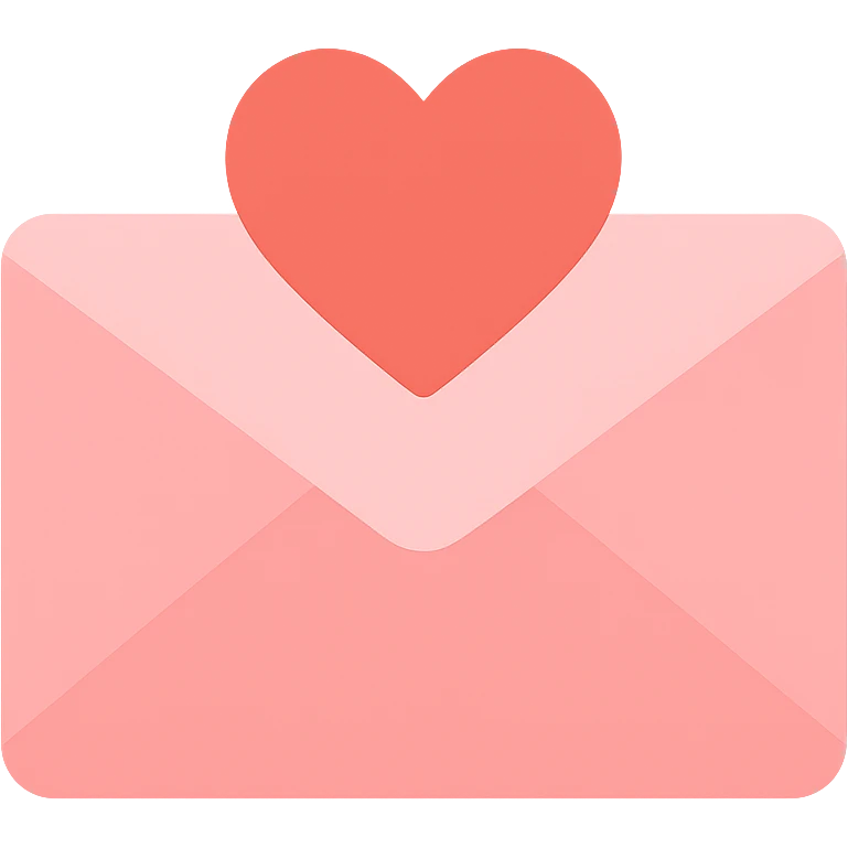 Romantic letter emoji