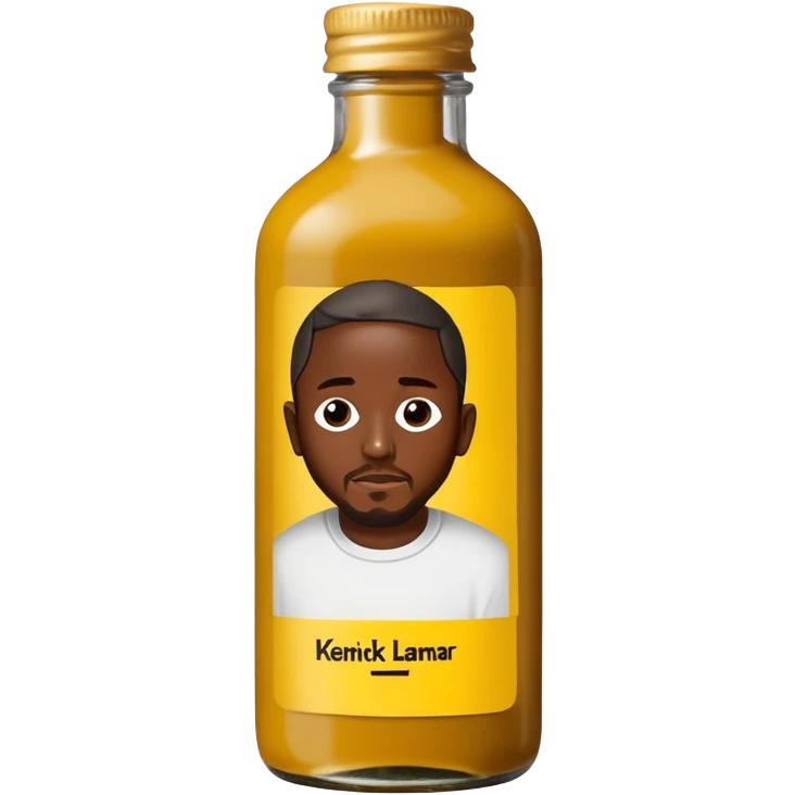 Kendrick Lamar on mustard bottle emoji