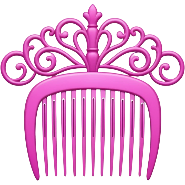 pink royal comb emoji