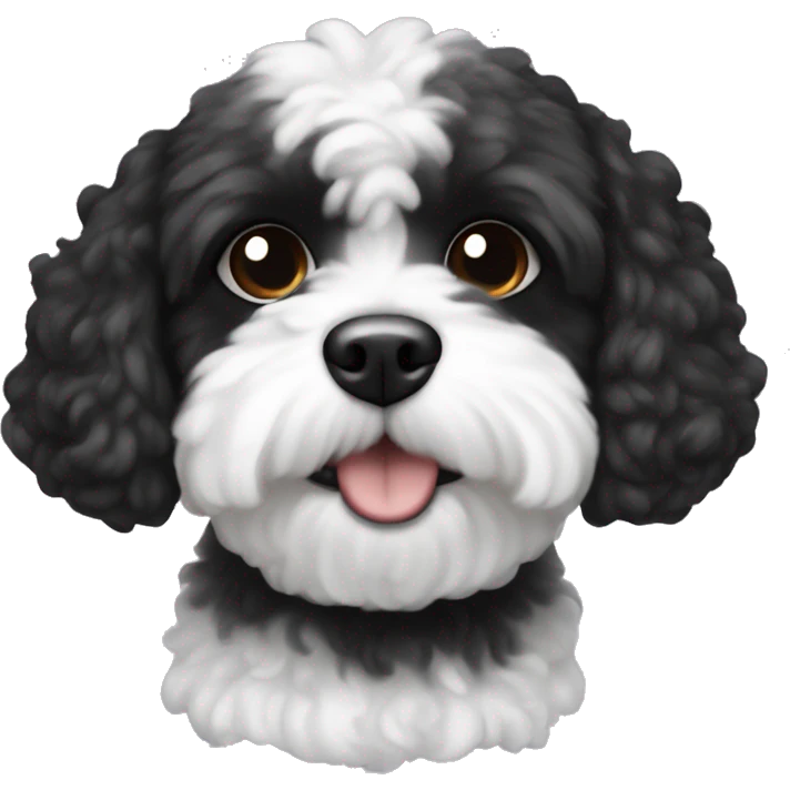 Black and white shipoo emoji