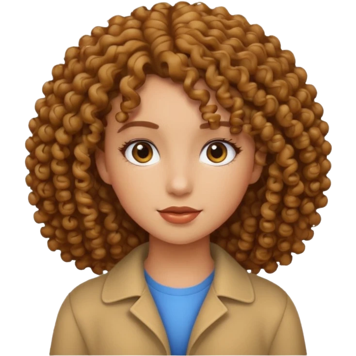 Curly girl emoji