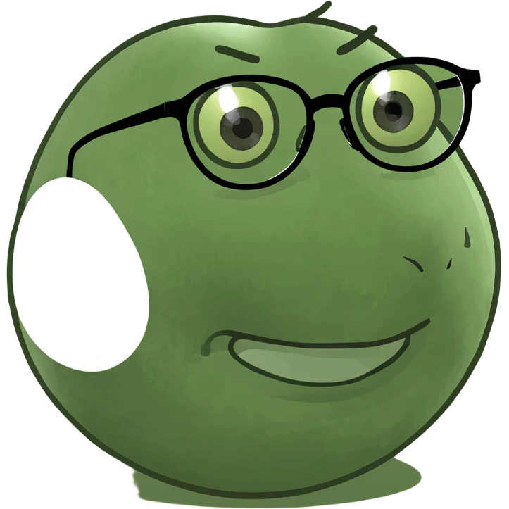 Un huevo con unos lentes  emoji
