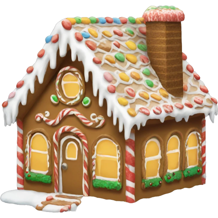 gingerbread house emoji