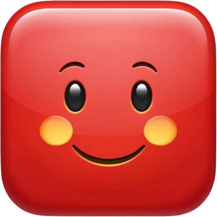 Red square with rounded edges  emoji