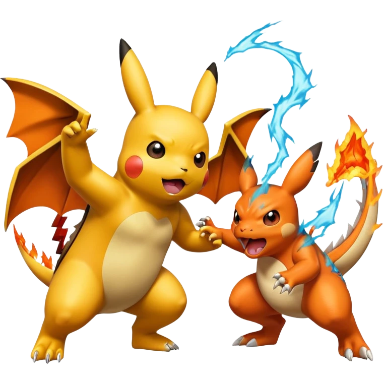 Pikachu vs charziard  emoji