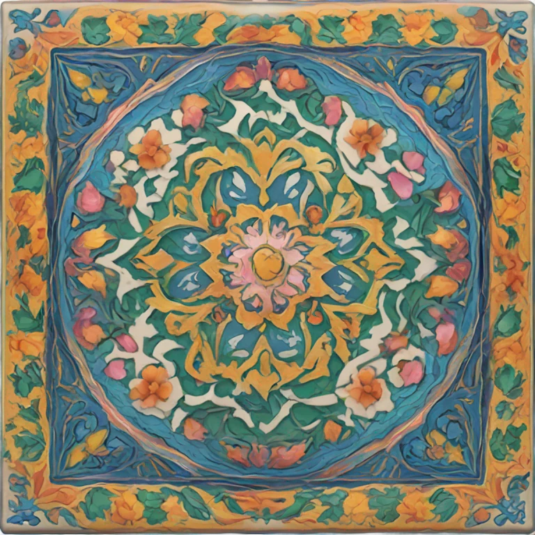 Rainbow Persian tile emoji