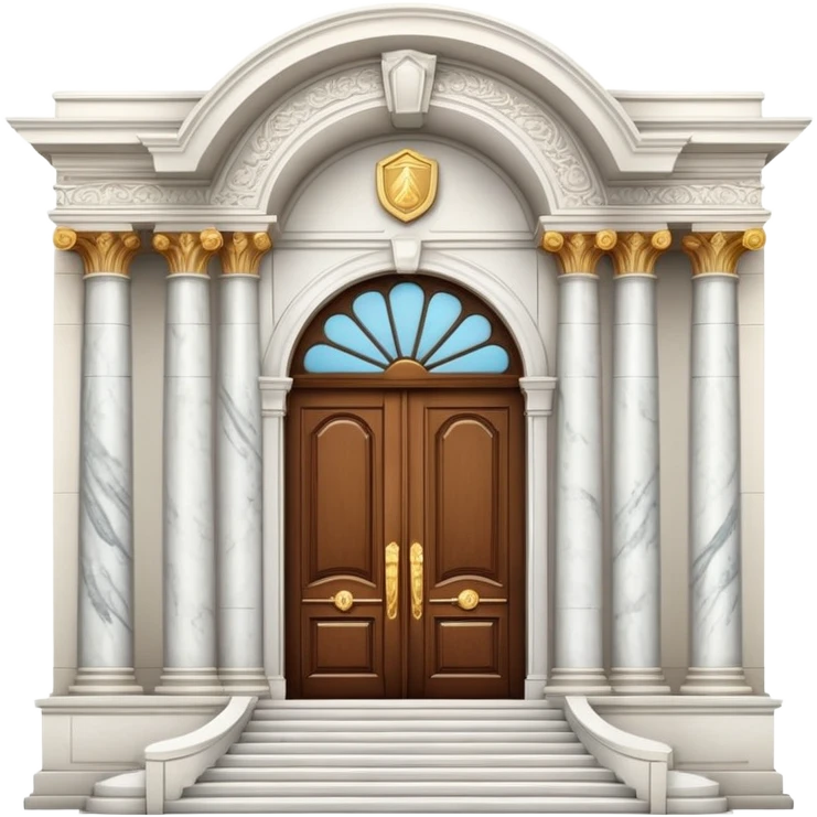 luxury mansion with grand entrance emoji