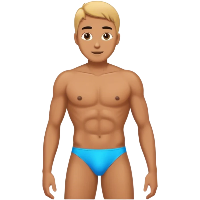 hombre en bikini emoji